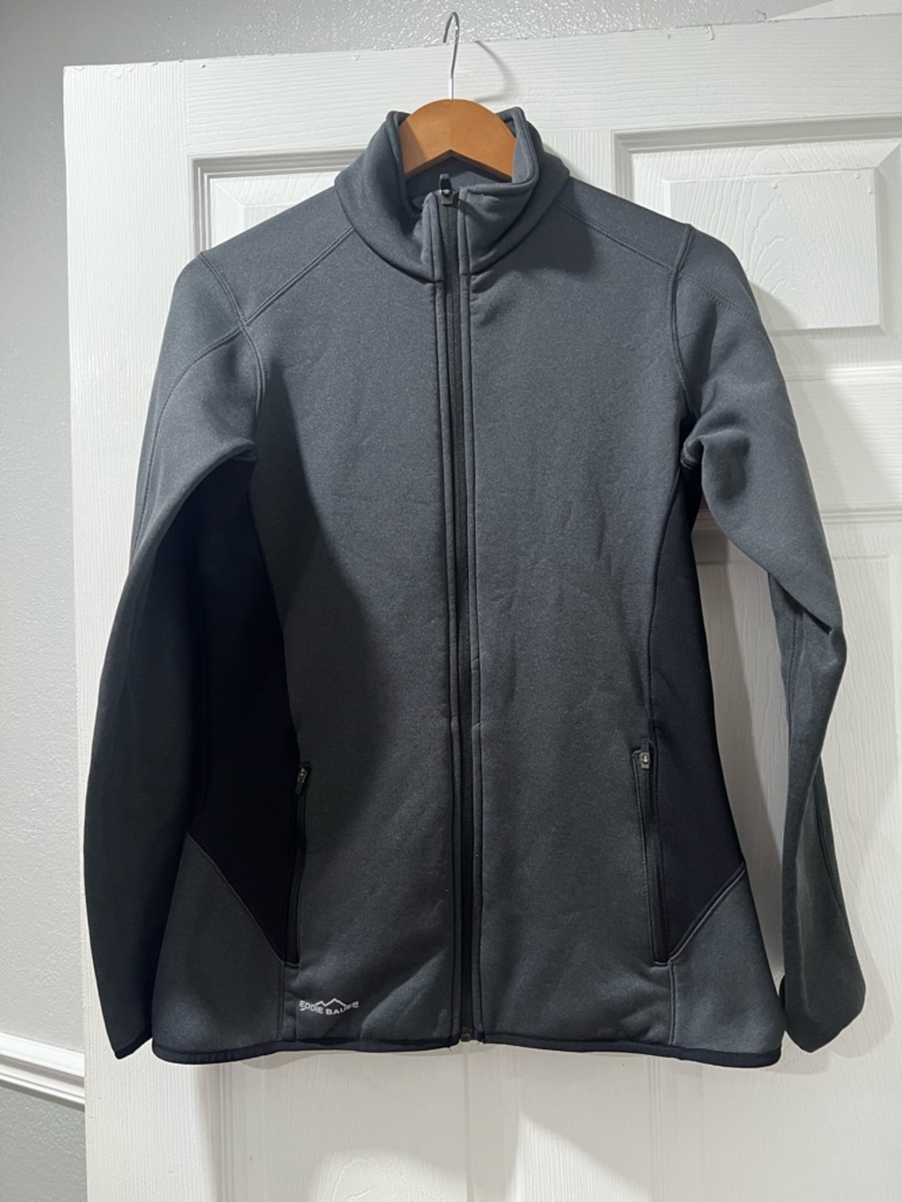 Eddie Bauer Women's Dark Gray Full-Zip Fleece Jacket